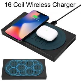 similar AirPower 16-coil multi-coil wireless charger multi-device charging AirPower wireless charger
