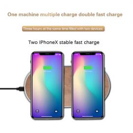 Multi-coil wireless charger QI Dual wireless charging pad, four coils, dual mobile phones fast charging, no dead ends