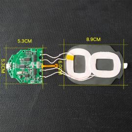 双线圈QI快速无线充电模块10W/7.5W，通用安卓/苹果，diy改装